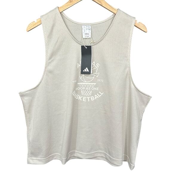 adidas Tops - Adidas jersey tank top womens size large